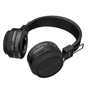 Гарнитура Bluetooth полноразмерная HOCO W25 Promisel, 300mAh , MP3, съемный кабель Black