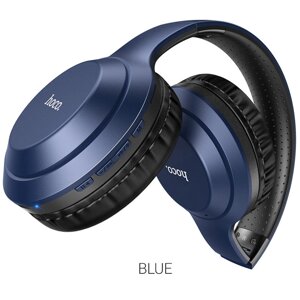 Гарнитура Bluetooth полноразмерная HOCO W30 Fun move, 300 мАч, MP3/AUX складные Blue