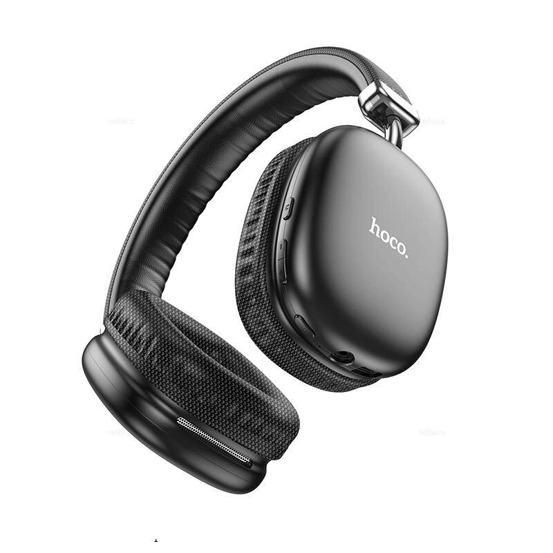 Гарнитура Bluetooth полноразмерная HOCO W35 Air 400 mAh, MP3, съемный кабель Black мс от компании Медиамир - фото 1