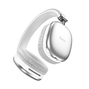 Гарнитура Bluetooth полноразмерная HOCO W35 Air 400 mAh, MP3, съемный кабель Silver мс