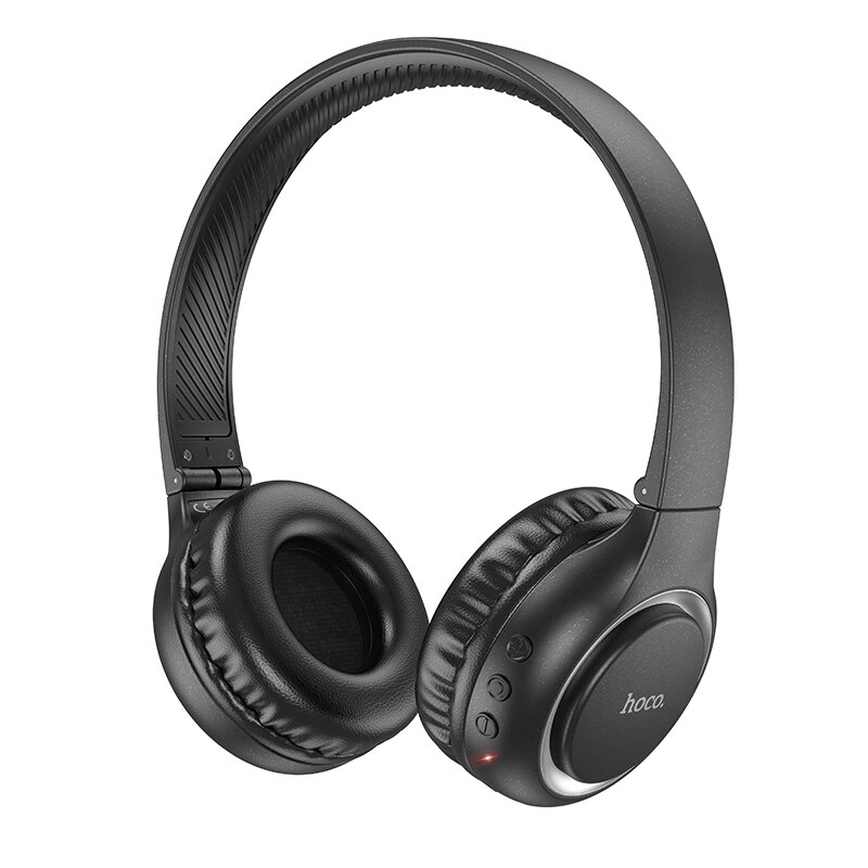 Гарнитура Bluetooth полноразмерная HOCO W41 Charm Bluetooth 5.3 200mah MP3 складные Black от компании Медиамир - фото 1