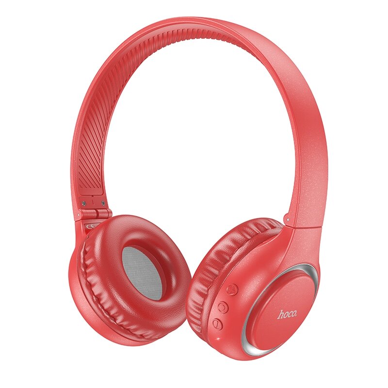Гарнитура Bluetooth полноразмерная HOCO W41 Charm Bluetooth 5.3 200mah MP3 складные Red от компании Медиамир - фото 1
