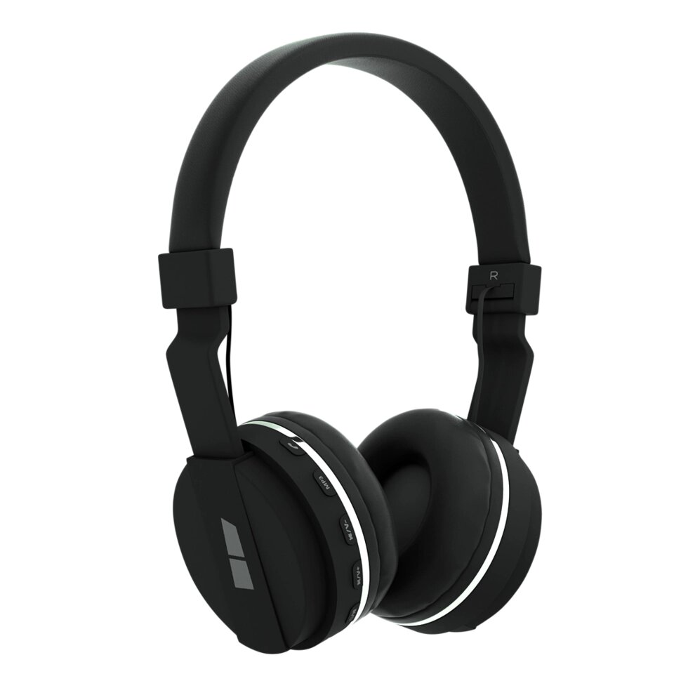 Гарнитура Bluetooth полноразмерная More Choice HW15 200mAh MP3/FM/AUX + бандана (Black) от компании Медиамир - фото 1