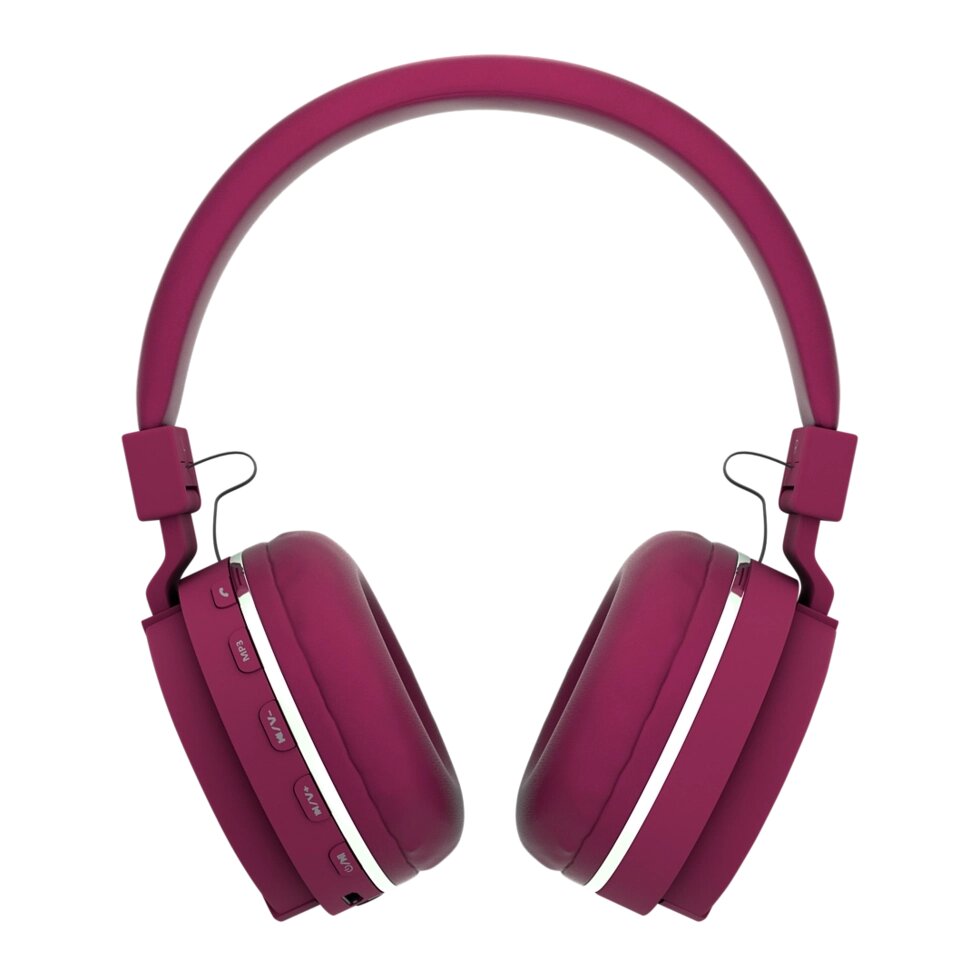 Гарнитура Bluetooth полноразмерная More Choice HW15 200mAh MP3/FM/AUX + бандана (Cherry) от компании Медиамир - фото 1