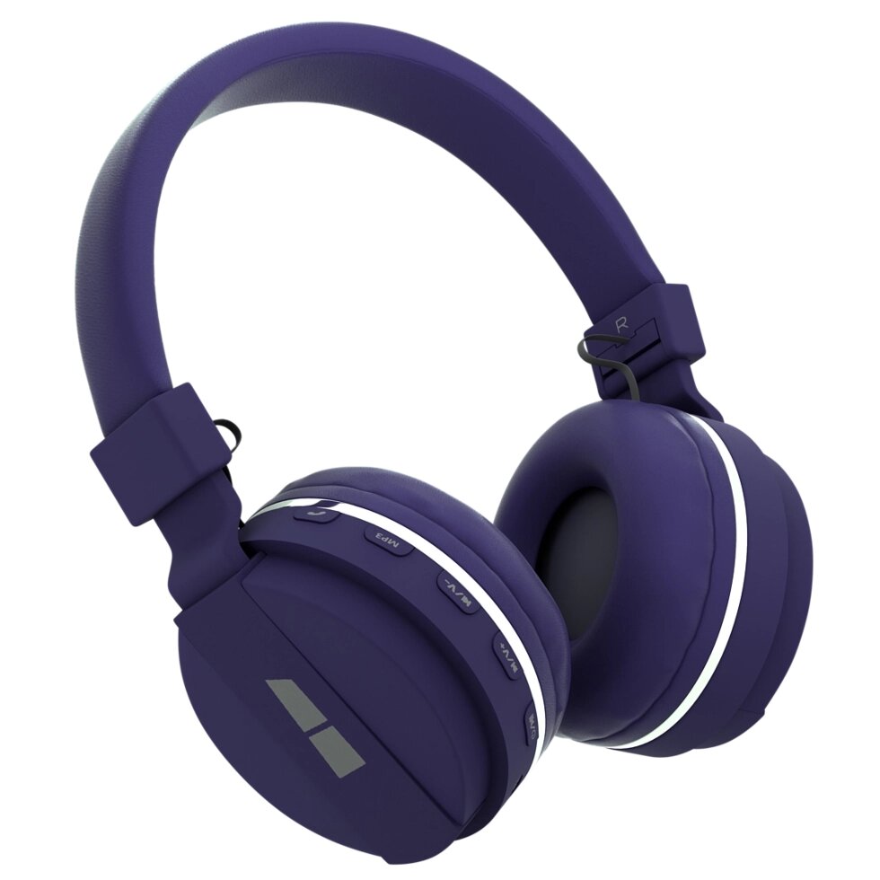 Гарнитура Bluetooth полноразмерная More Choice HW15 200mAh MP3/FM/AUX + бандана (Purple) от компании Медиамир - фото 1