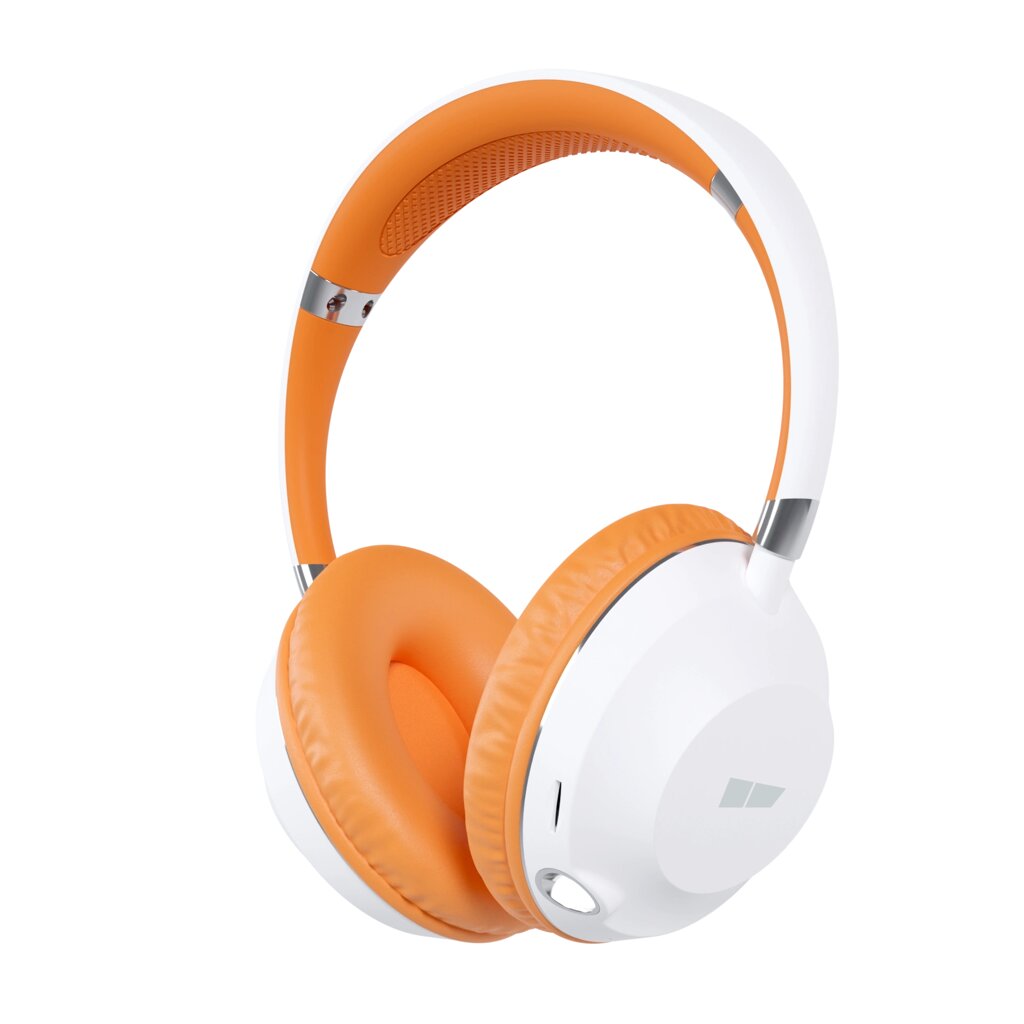 Гарнитура Bluetooth полноразмерная More Choice HW34S Smart 5.1 400mAh с фонариком White Orange от компании Медиамир - фото 1