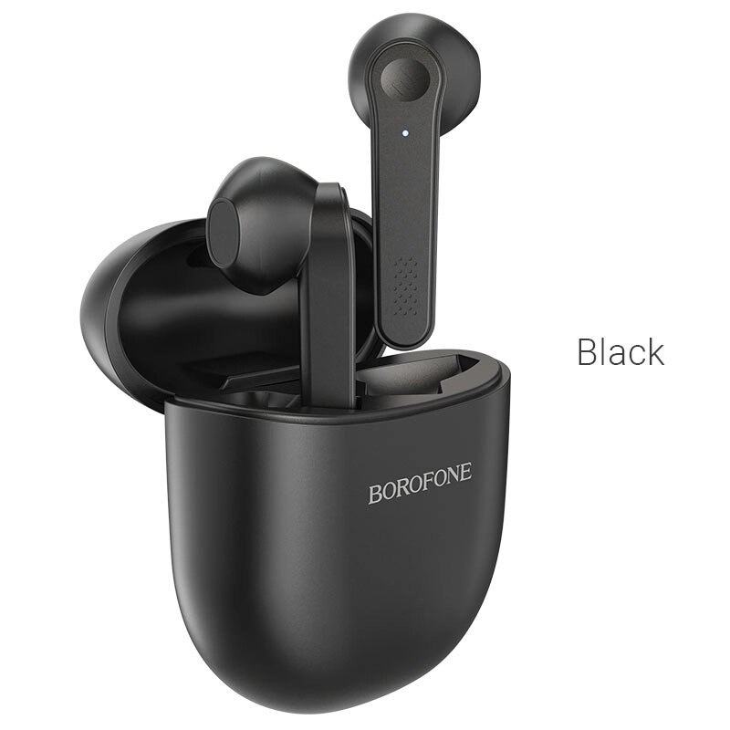 Гарнитура Bluetooth TWS Borofone BE49 Serenity, Bluetooth, 300 мАч (Black) от компании Медиамир - фото 1