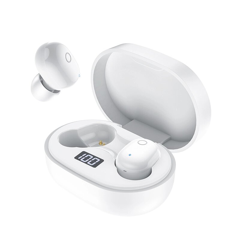 Гарнитура Bluetooth TWS Borofone BW06 Manner , 300 mAч White !! от компании Медиамир - фото 1