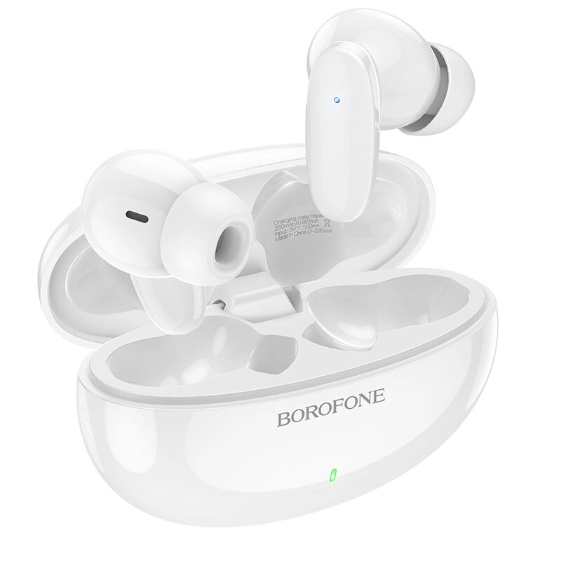 Гарнитура Bluetooth TWS Borofone BW19 Wonderful (белый) от компании Медиамир - фото 1
