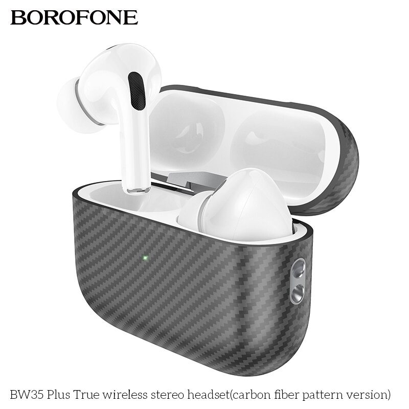 Гарнитура Bluetooth TWS Borofone BW35 Plus Black м от компании Медиамир - фото 1