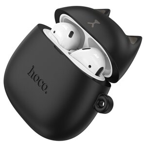 Гарнитура Bluetooth TWS HOCO EW45 (Magic Cat) черный чехол