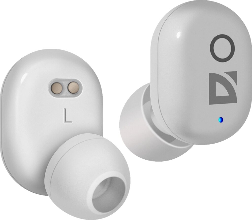Гарнитура Bluetooth TWS мобильная Defender Twins 905 белый  (63906) от компании Медиамир - фото 1