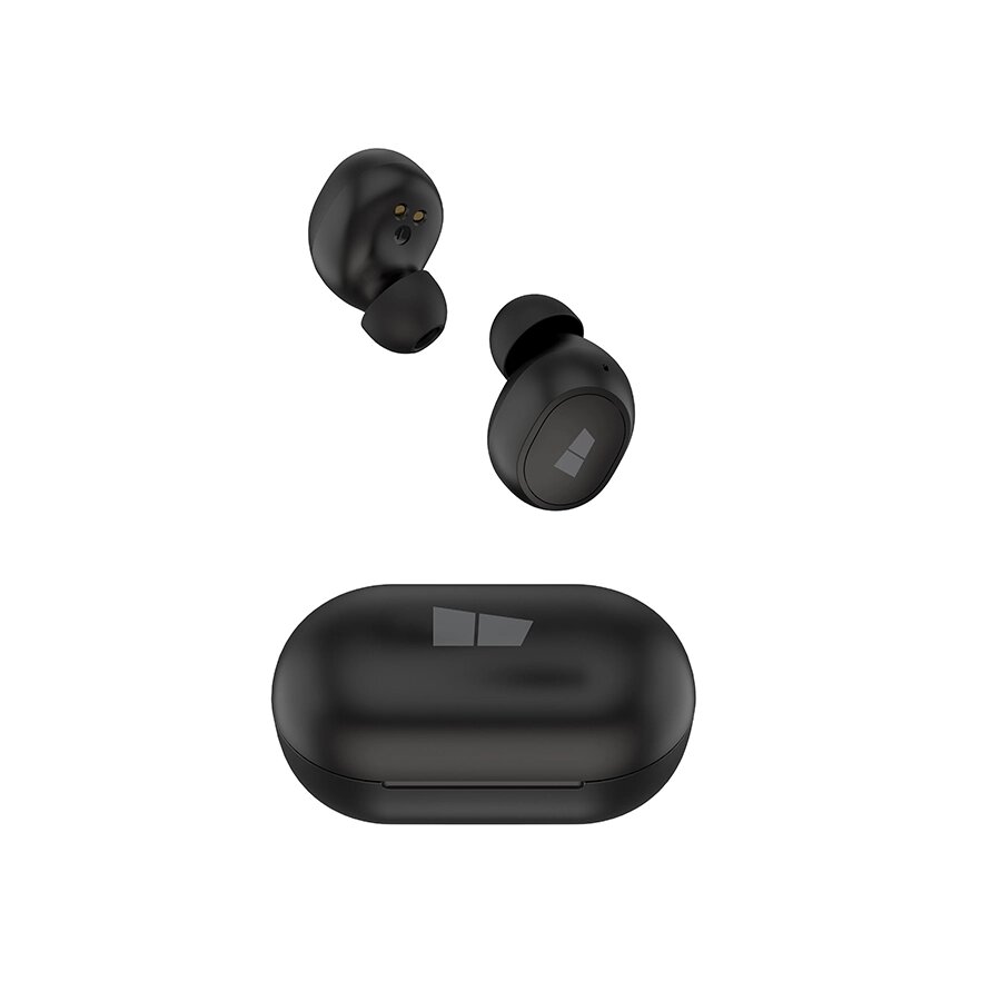 Гарнитура Bluetooth TWS More Choice BW10S кейс с функцией беспр. зарядки + кубики, карта (Black) от компании Медиамир - фото 1