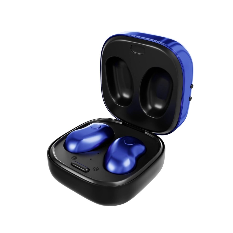 Гарнитура Bluetooth TWS More Choice BW22S c LED дисплеем + кубики, карта (Blue) от компании Медиамир - фото 1