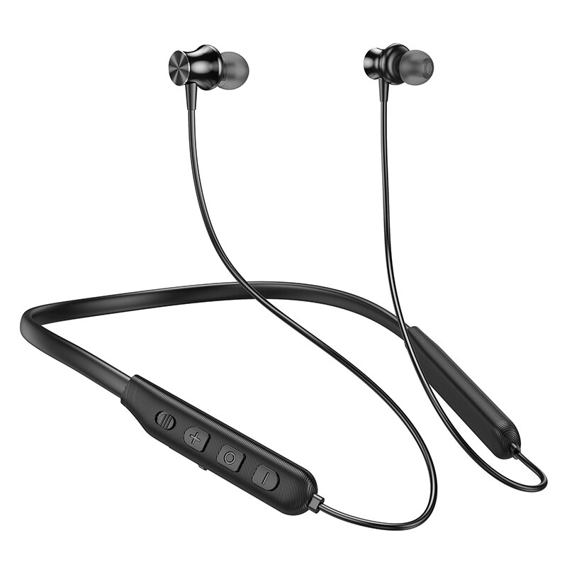 Гарнитура Bluetooth внутриканальная HOCO ES64 Easy Sound 200mAh, с шейной дугой Black мсд от компании Медиамир - фото 1