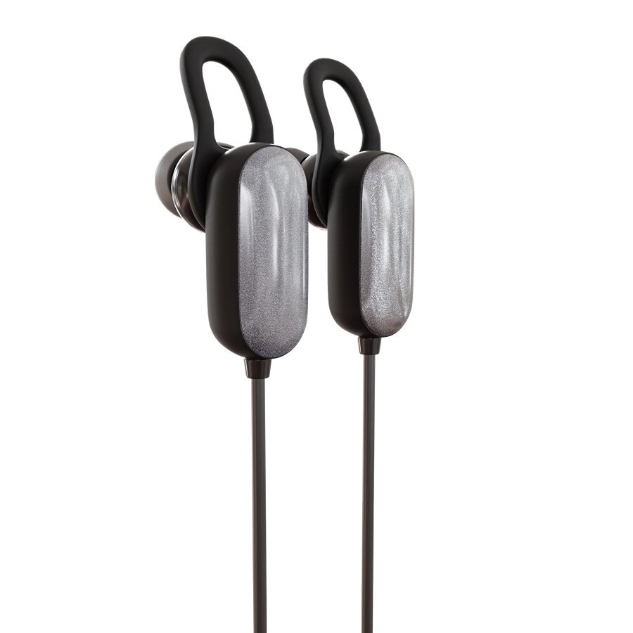 Гарнитура Bluetooth внутриканальная More Choice BG10 с шейным шнурком + сумочка д/наушников (Silver) от компании Медиамир - фото 1