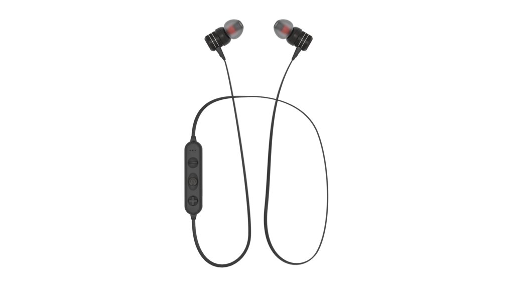 Гарнитура Bluetooth внутриканальная More Choice BG20 с шейным шнурком + сумочка д/наушников (Black) от компании Медиамир - фото 1