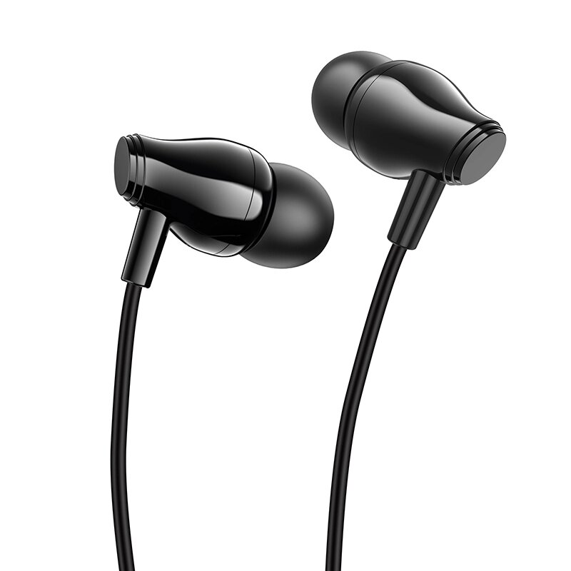 Гарнитура внутриканальная Borofone BM61 Wanderer Jack 3.5mm, 1.2m  Black псд от компании Медиамир - фото 1
