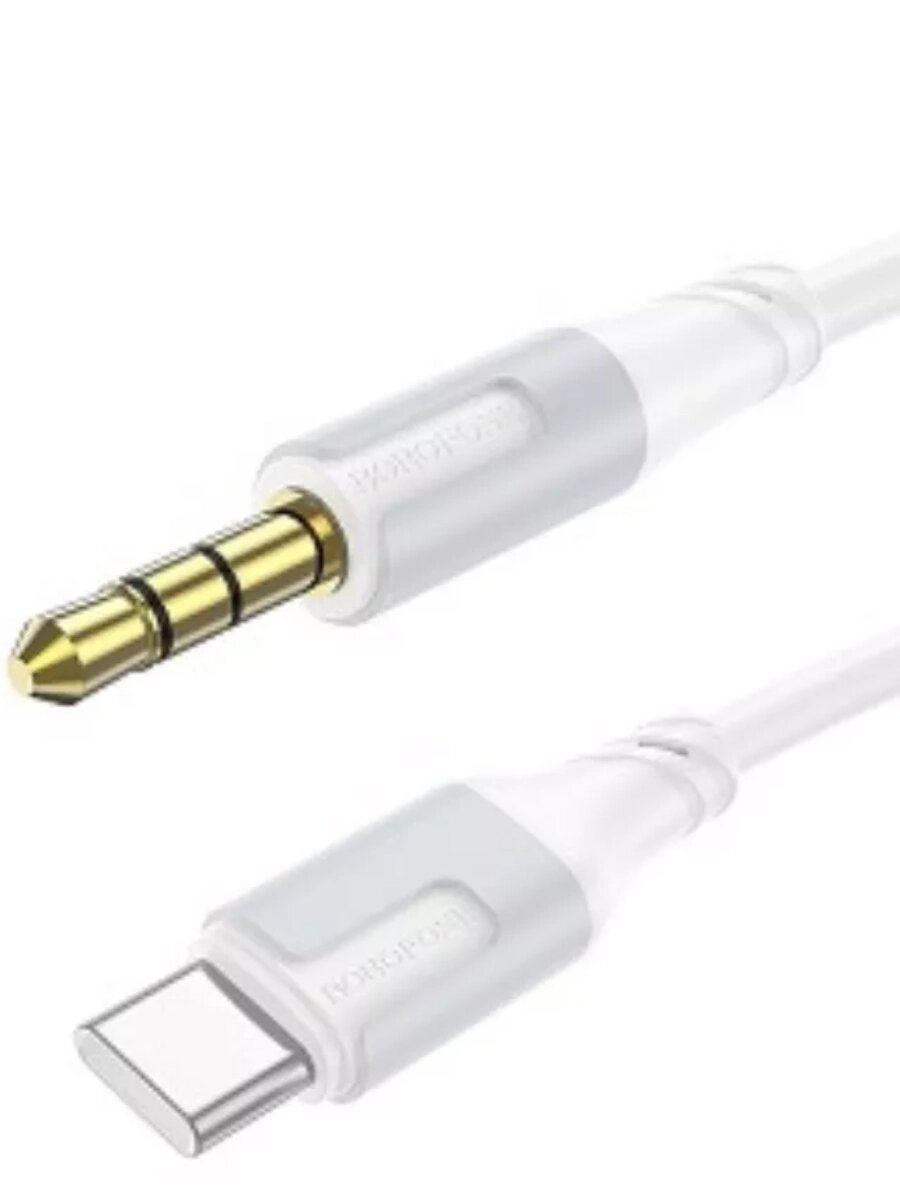 Кабель AUX BOROFONE BL19a  Jack 3.5mm - TypeC 1.0м White сд от компании Медиамир - фото 1