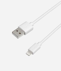 Кабель Breaking Classic USB - Lightning 1m. 2.4A , ПВХ (Белый) коробка (20111)