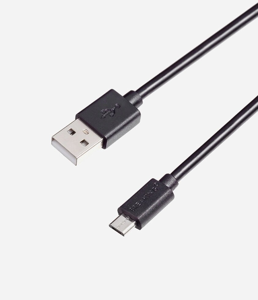 Кабель Breaking Classic USB - Micro USB 1m. 2.4A (Черный) коробка (20112) от компании Медиамир - фото 1