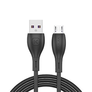 Кабель KUULAA KL-X27-M-100B Micro USB , черный , Силиконовая оплетка 1м , 3А,   пакет от компании Медиамир - фото 1