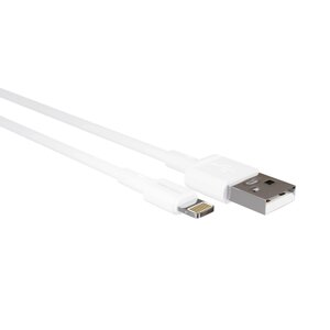 Кабель More choice USB - Lightning K14i 2.0A TPE 1м + держатель для кабеля (White)