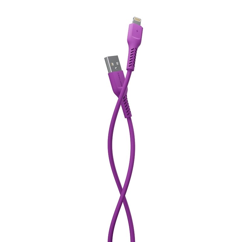 Кабель More choice USB - Lightning K16i 2.0A TPE 1м + держатель для кабеля (Purple) от компании Медиамир - фото 1