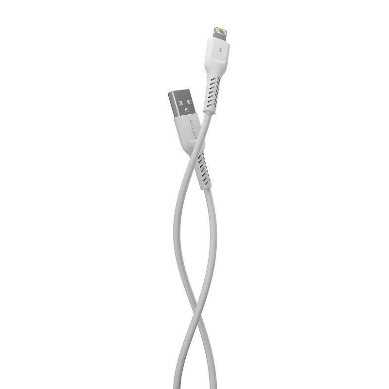 Кабель More choice USB - Lightning K16i 2.0A TPE 1м + держатель для кабеля (White) от компании Медиамир - фото 1