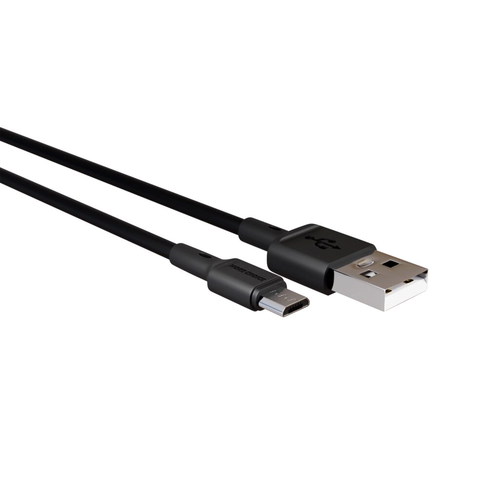 Кабель More choice USB - MicroUSB K14m 2.0A TPE 1м + держатель для кабеля (Black) от компании Медиамир - фото 1