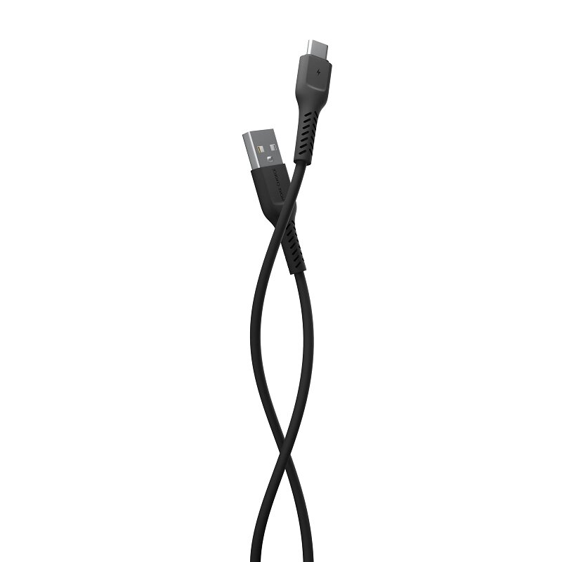 Кабель More choice USB - Type-C K16a 2.0A TPE 1м + держатель для кабеля (Black) от компании Медиамир - фото 1