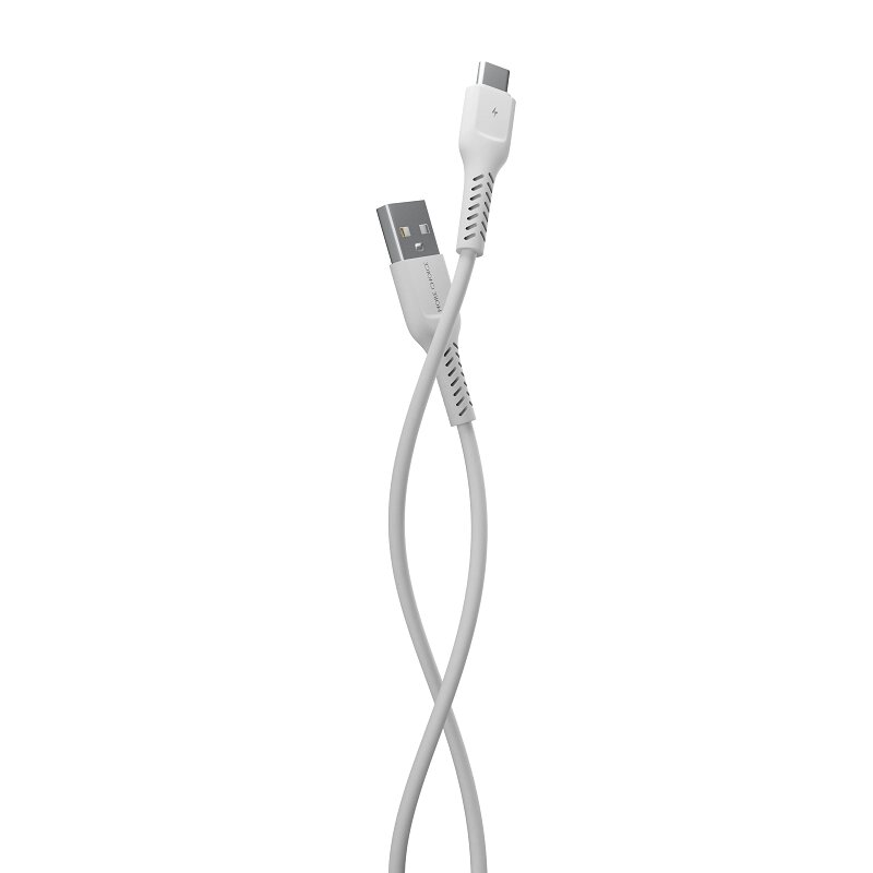 Кабель More choice USB - Type-C K16a 2.0A TPE 1м + держатель для кабеля (White) от компании Медиамир - фото 1