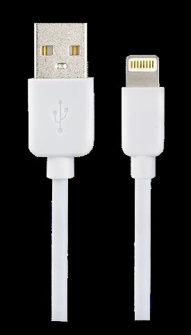 Кабель PERFEO для iPhone, USB-8 PIN (Lightning), белый, длина 1 м., КОРОБКА (I4604) от компании Медиамир - фото 1