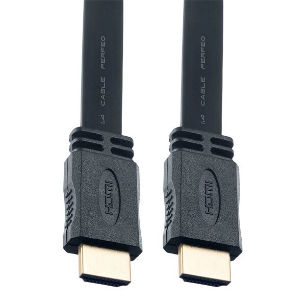 Кабель PERFEO HDMI A вилка - HDMI A вилка, плоский, ver.1.4, 3.0 мeters (H1303) ##от компании## Медиамир - ##фото## 1