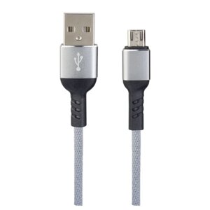Кабель perfeo USB2.0 A вилка - micro USB вилка, серый, 1.0 мeters, коробка (U4806)