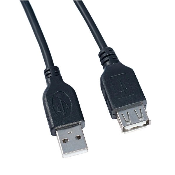 Кабель PERFEO USB2.0 A вилка - USB A розетка, 0.5 мeters (U4501) от компании Медиамир - фото 1