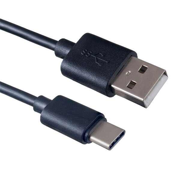 Кабель PERFEO USB2.0 A вилка - USB Type-C вилка, 1.0 мeters (U4701) от компании Медиамир - фото 1