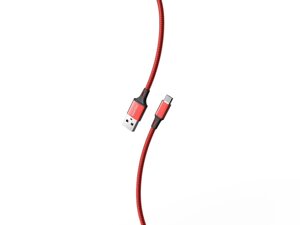 Кабель Smartbuy S14 MicroUSB 3 А, нейлон 2 м, красный/черн (iK-22-S14rb)