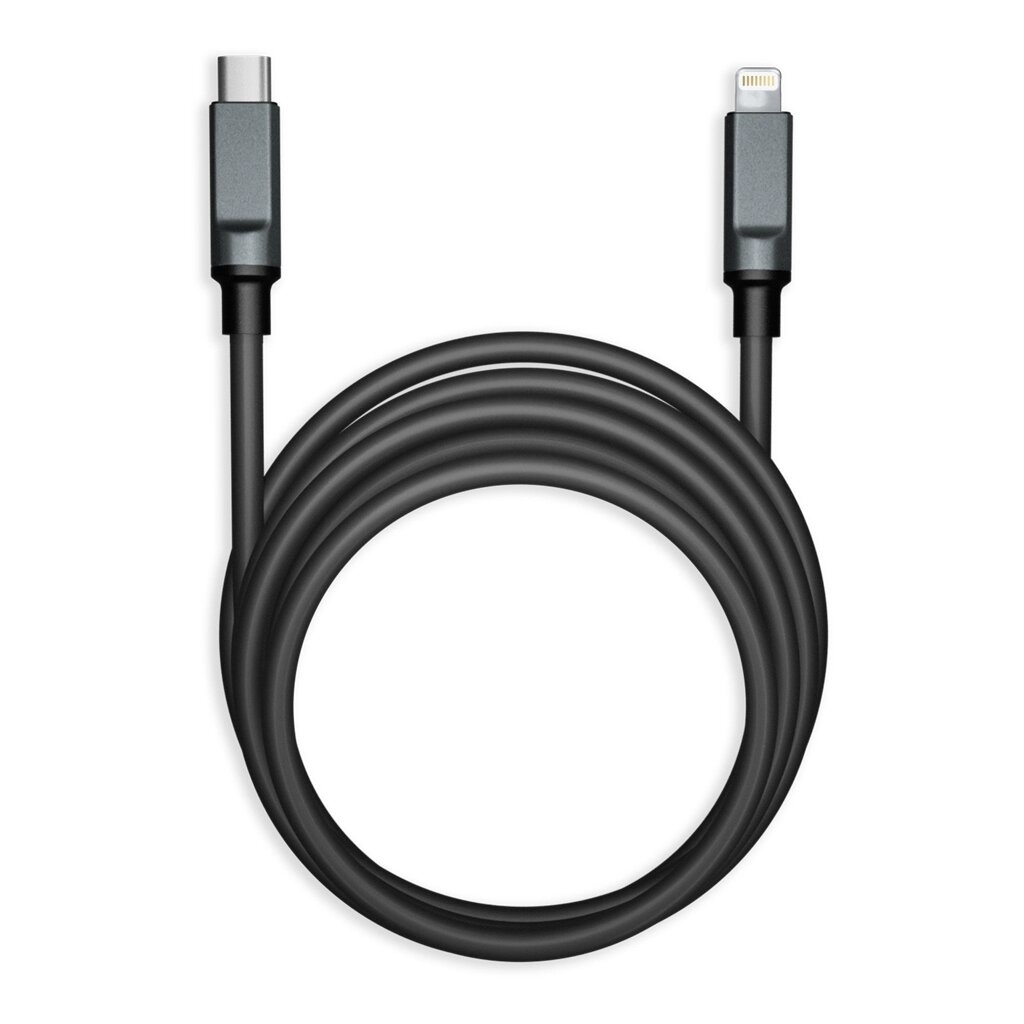 Кабель Smartbuy Type-C - LIGHTNING BOLD СуперТолстый черный 3А, TPE, 1 м пакет (IK-12-PDBOLD-BLACK) от компании Медиамир - фото 1