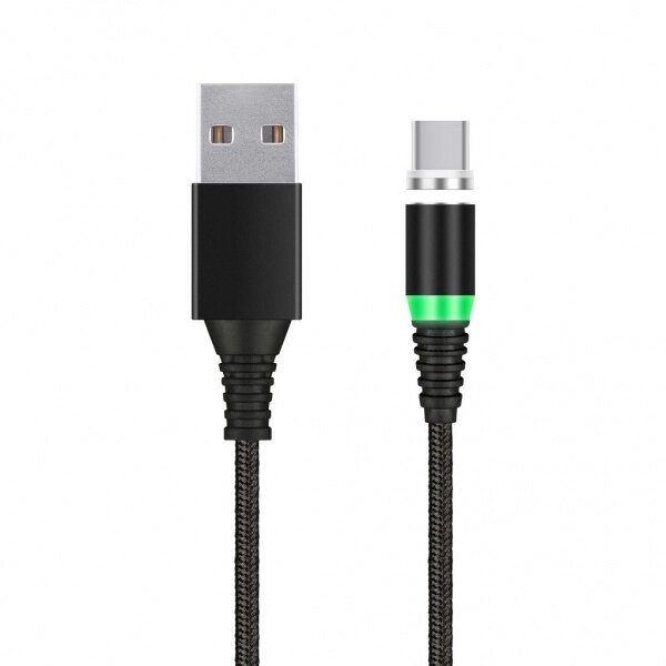 Кабель Smartbuy USB 2.0 - USB TYPE C, с магнит. отсоед-ым наконеч, длина 1.0 м, 2А, черн.(iK-3110mt-2 от компании Медиамир - фото 1