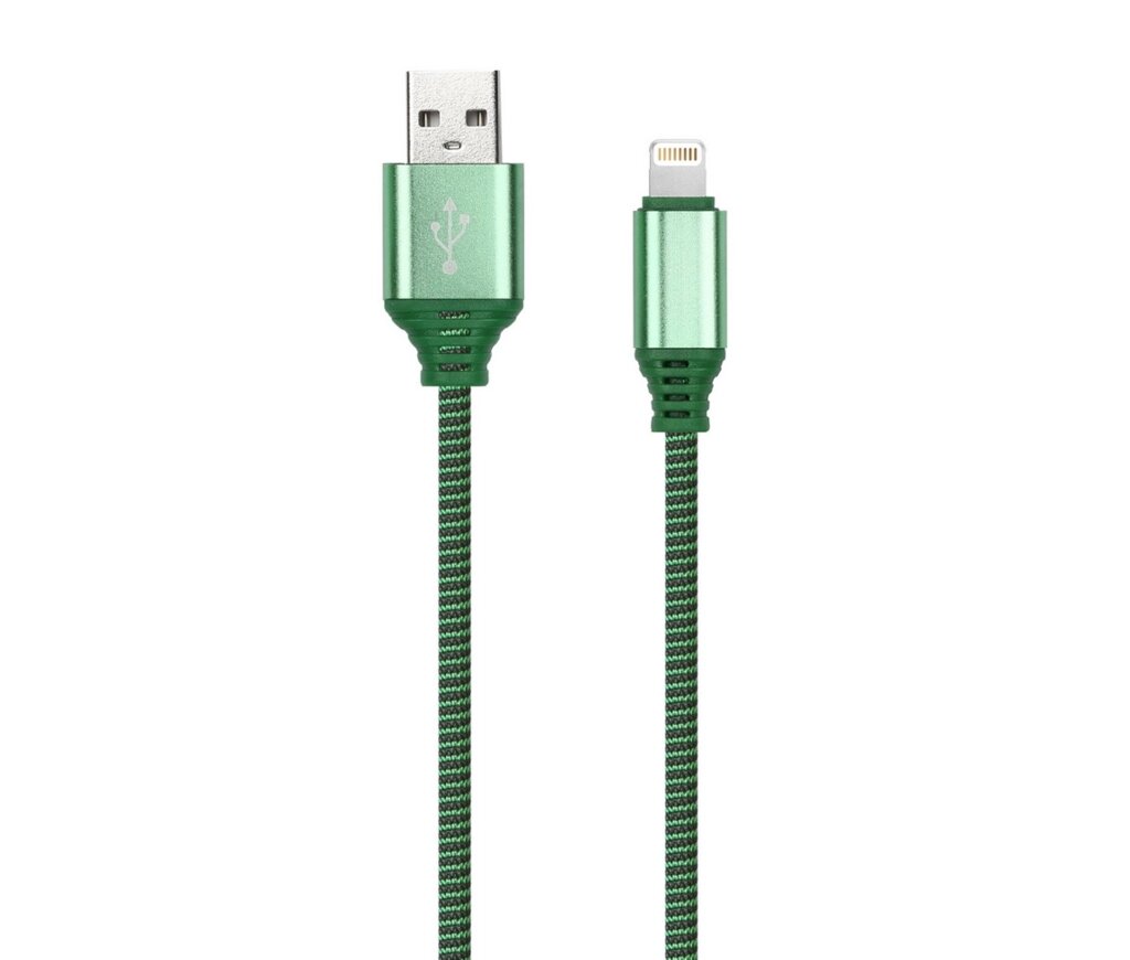 Кабель Smartbuy USB - 8-pin для Apple, нейлон. оплетка Socks,1м., от компании Медиамир - фото 1