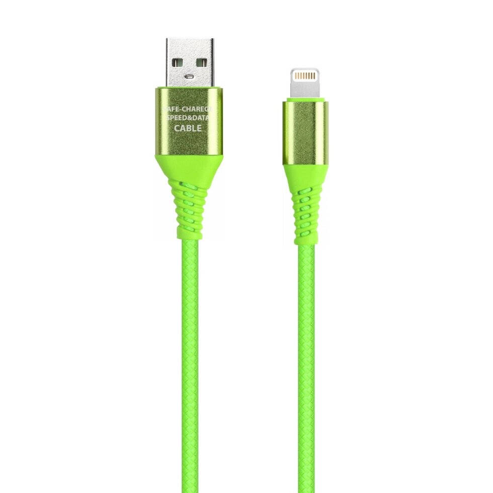 Кабель Smartbuy USB - 8-pin для Apple, резин. оплетка Gear,1м., ##от компании## Медиамир - ##фото## 1