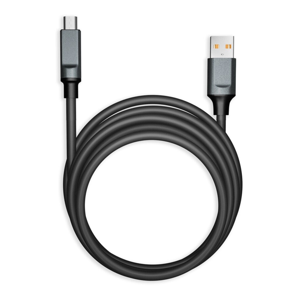Кабель Smartbuy USB - Micro USB BOLD СуперТолстый черный 3А, TPE, 1 м пакет (IK-12BOLD-BLACK) от компании Медиамир - фото 1
