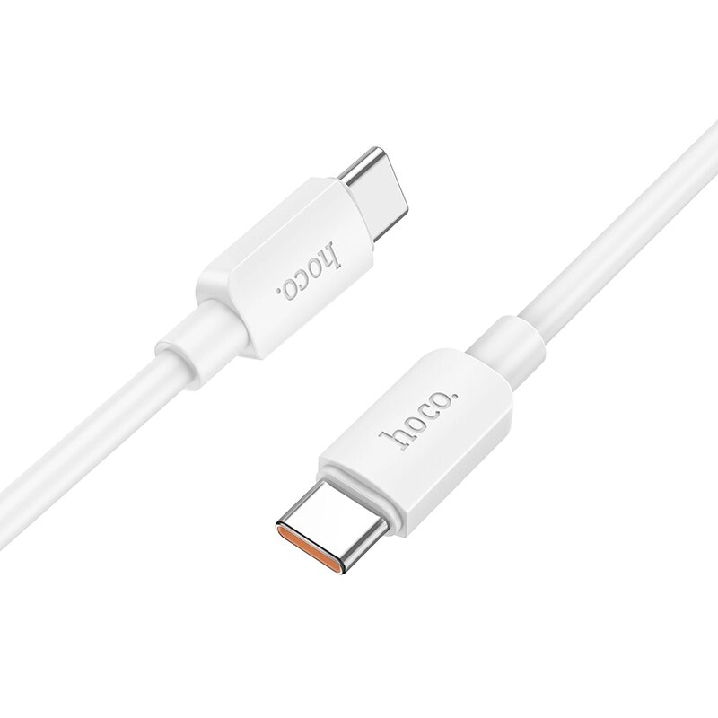 Кабель TypeC - TypeC Hoco X96aa ПВХ 3.0A 100W White сд от компании Медиамир - фото 1
