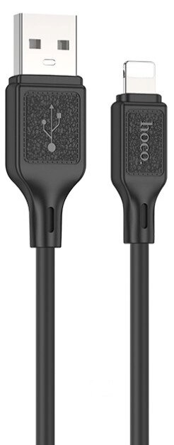 Кабель USB-Lightning HOCO X90 2,4A силикон 1м Black от компании Медиамир - фото 1