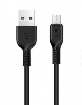Кабель USB-MicroUSB Hoco X20 Flash 2.0A, TPE 2м Black мс от компании Медиамир - фото 1