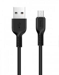 Кабель USB-microusb hoco X20 flash 2.0A, TPE 2м black мс