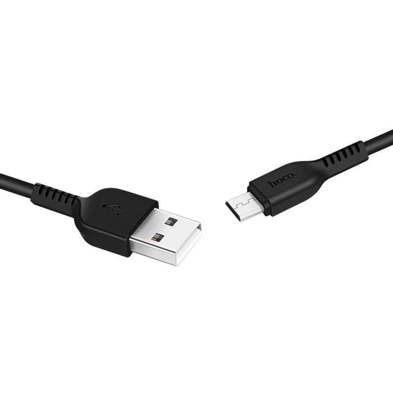 Кабель USB-MicroUSB Hoco X20 Flash 2.0A, TPE 3.0м  Black сд от компании Медиамир - фото 1