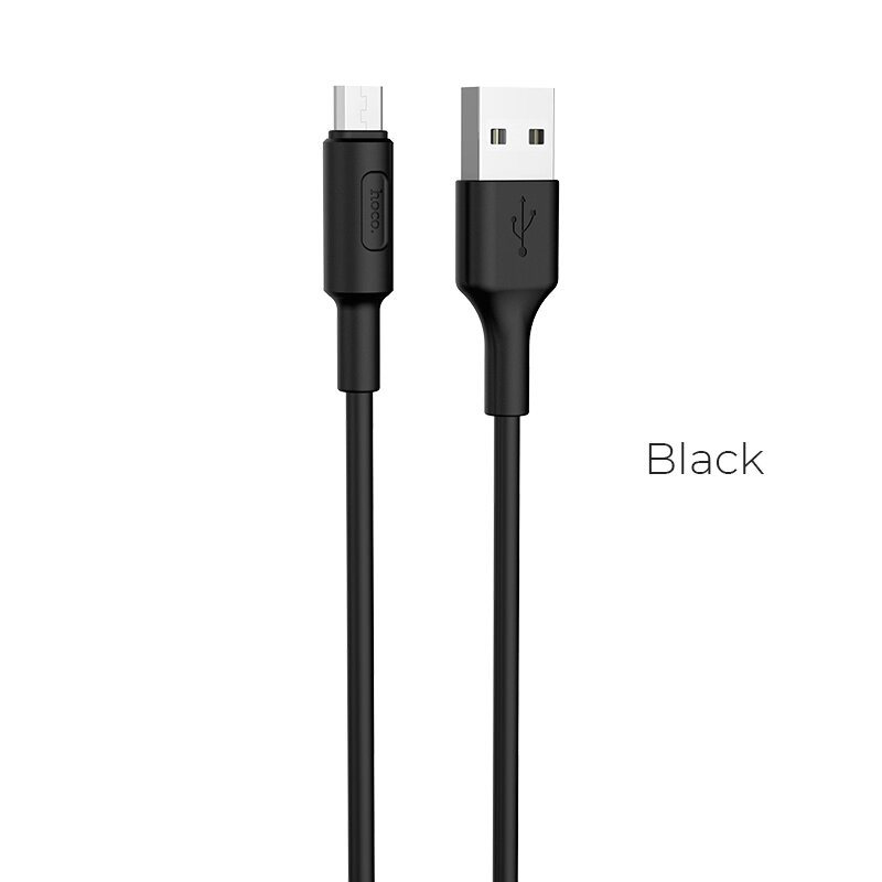 Кабель USB-MicroUSB Hoco X25 Soarer 2.0A TPE 1м Black от компании Медиамир - фото 1