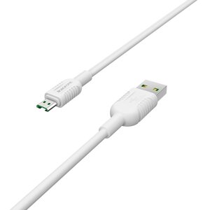 Кабель USB-MicroUSB Hoco X33 Surge flash 4.0А TPE 1м White